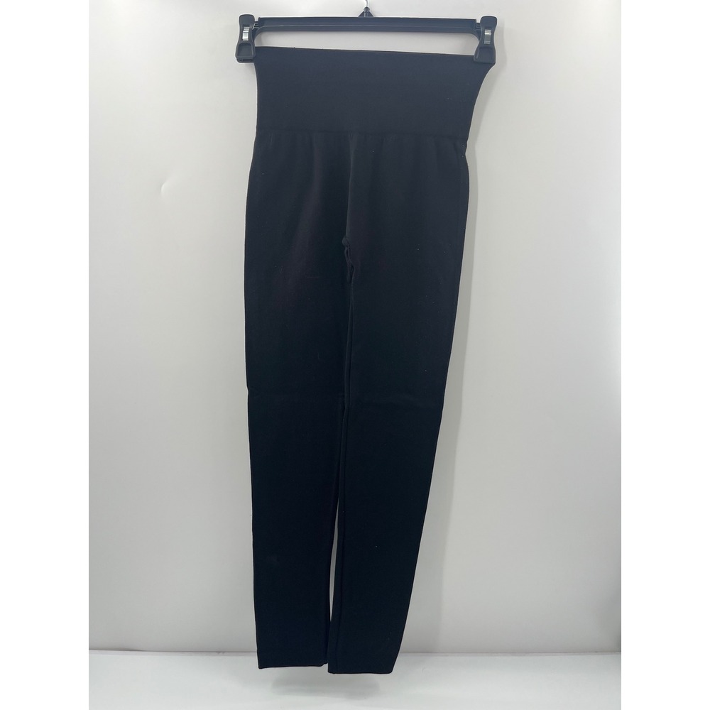 Wonderly Womens High Waisted Black Seamless Leggings Size M Compression Waist